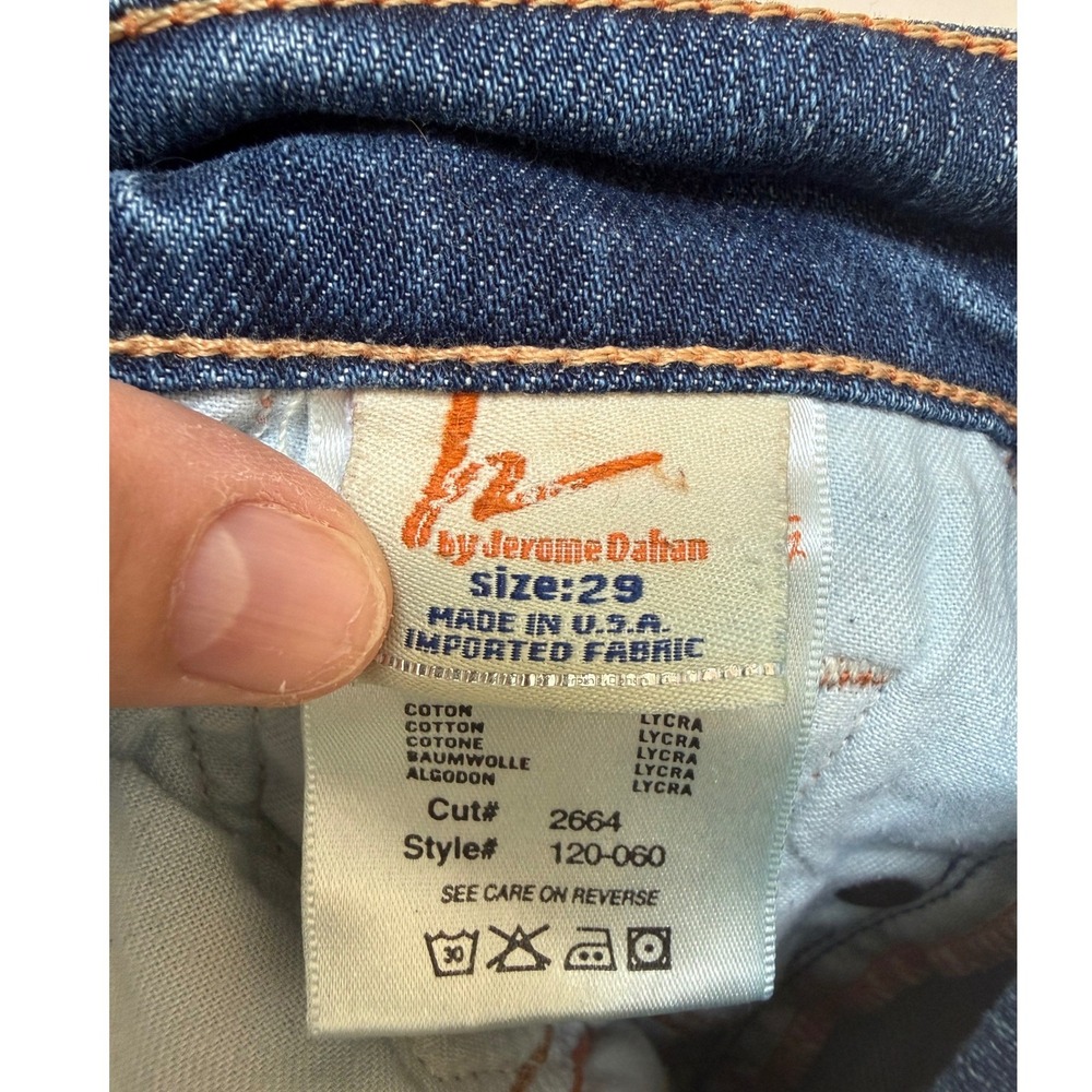 J2 by Jerome Dahan Citizens of Humanity Embroidered Pocket Y2K Low Rise Jean 29 - Picture 4 of 9